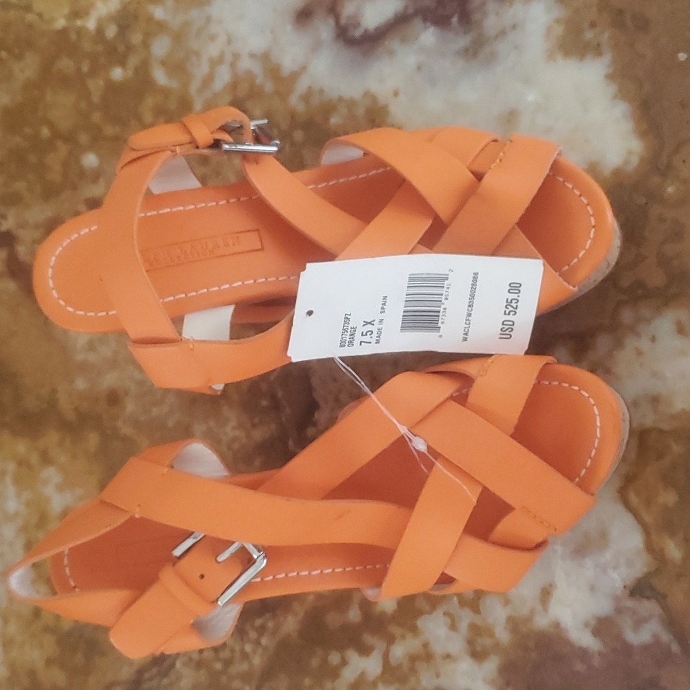 Polo Ralph Lauren Purple Label Platform Heel Shoe, New Shelf Pull $525.00 Retail